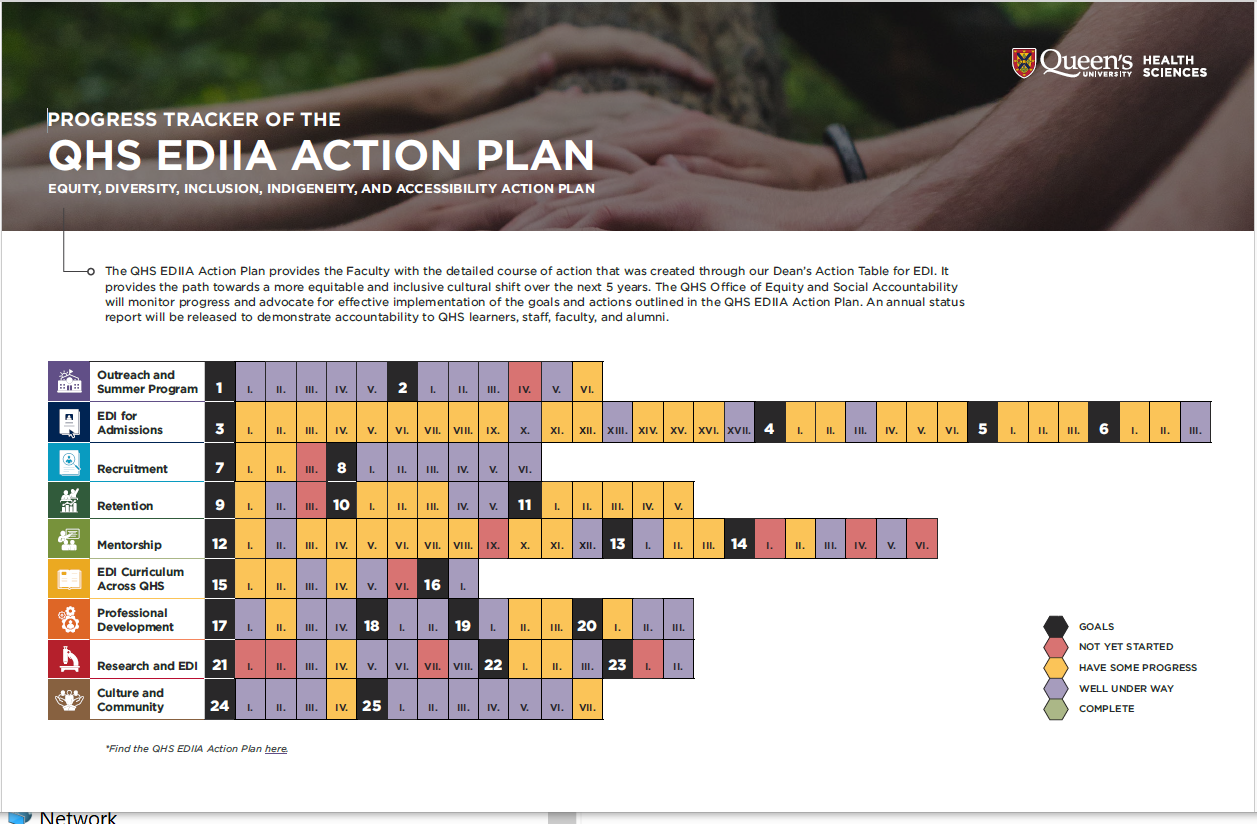QHS EDIIA Action Plan Progress